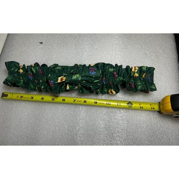 Longaberger Medium Basket Garter‎ EMERALD VINE GREEN Fabric - Picture 1 of 1